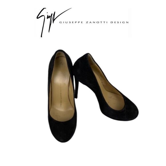 Giuseppe Zanotti Black Suede Shoes. Sz 7